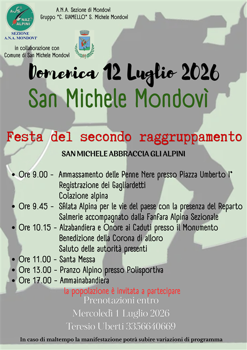 Festa del secondo raggruppamento - San Michele abbraccia gli Alpini