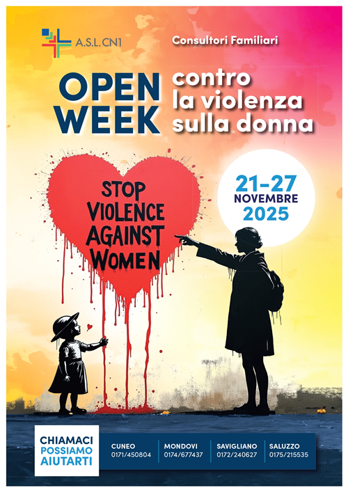 Open Week contro la VIOLENZA sulle DONNE
